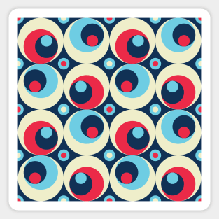 Eye See You Geometric Abstract Modern Retro Pattern Sticker